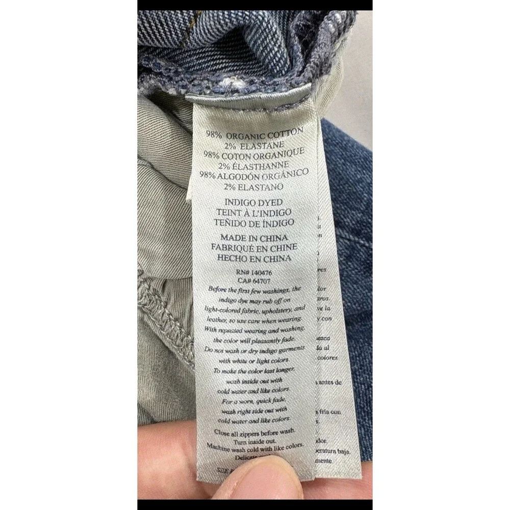 Faherty Jeans Straight Fit Mens 33x32 Feel Good Special Weave Casual Denim